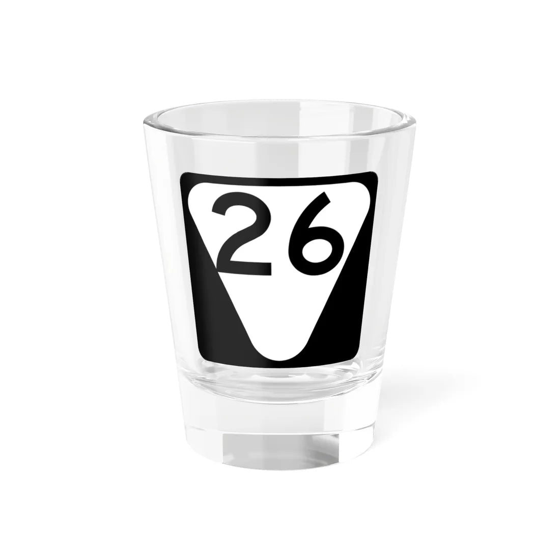 Secondary Tennessee 26 (Tennessee) (Road Sign) Shot Glass 1.5oz 1.5oz - Go Mug Yourself