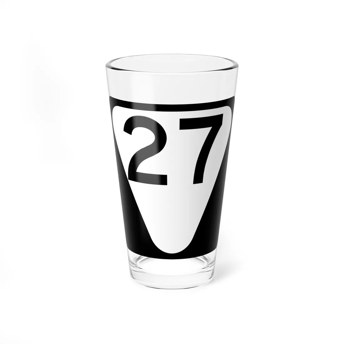 Secondary Tennessee 27 (Tennessee) (Road Sign) Pint Glass 16oz - Go Mug Yourself