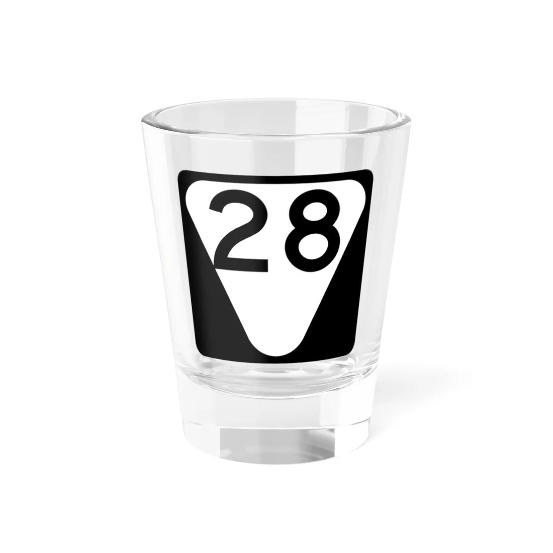Secondary Tennessee 28 (Tennessee) (Road Sign) Shot Glass 1.5oz 1.5oz - Go Mug Yourself