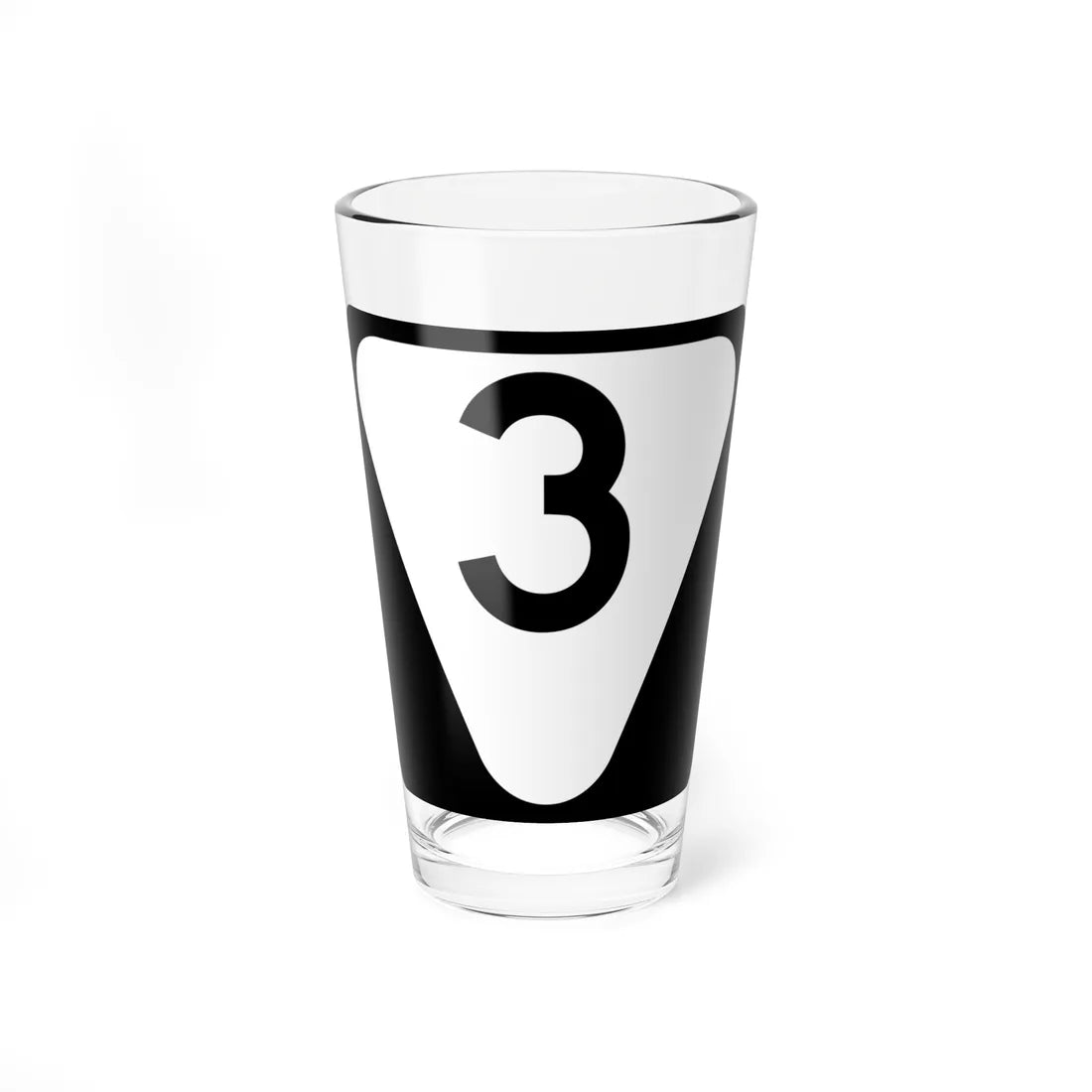 Secondary Tennessee 3 (Tennessee) (Road Sign) Pint Glass 16oz 16oz - Go Mug Yourself