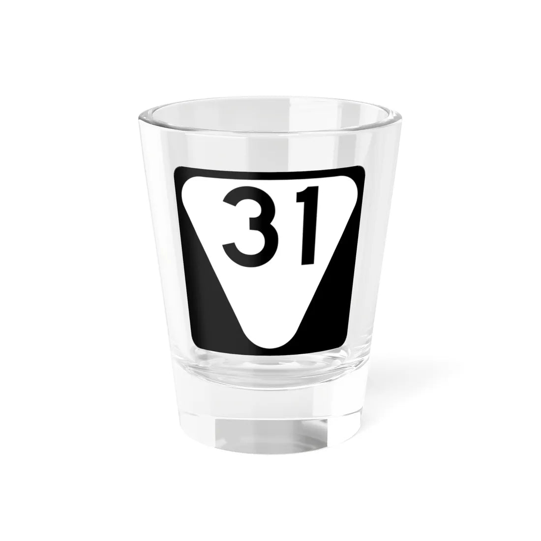 Secondary Tennessee 31 (Tennessee) (Road Sign) Shot Glass 1.5oz 1.5oz - Go Mug Yourself