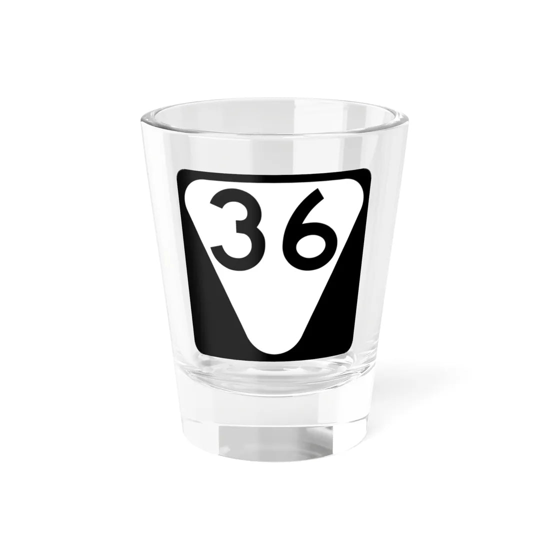 Secondary Tennessee 36 (Tennessee) (Road Sign) Shot Glass 1.5oz 1.5oz - Go Mug Yourself