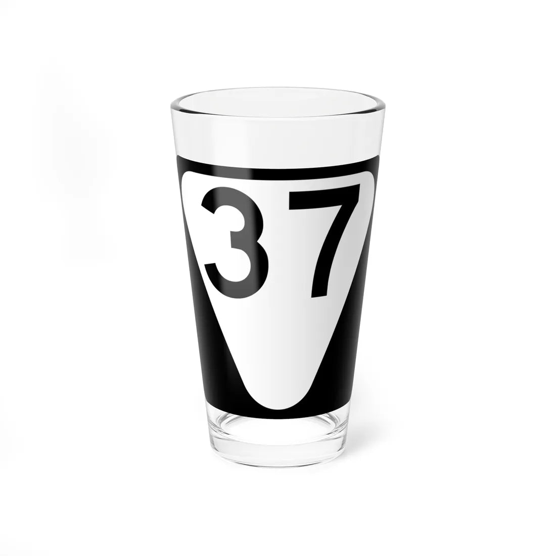 Secondary Tennessee 37 (Tennessee) (Road Sign) Pint Glass 16oz - Go Mug Yourself
