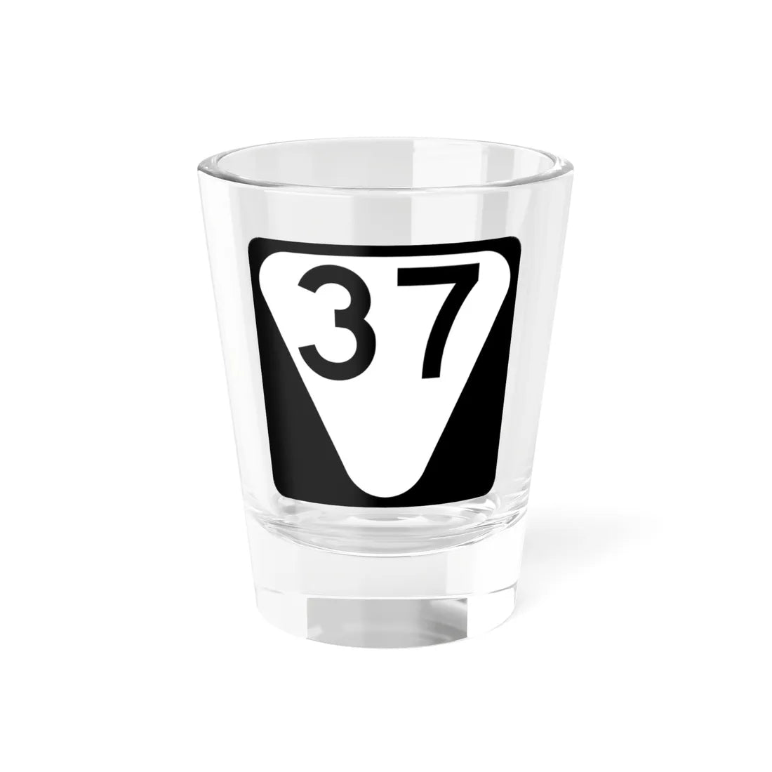 Secondary Tennessee 37 (Tennessee) (Road Sign) Shot Glass 1.5oz 1.5oz - Go Mug Yourself