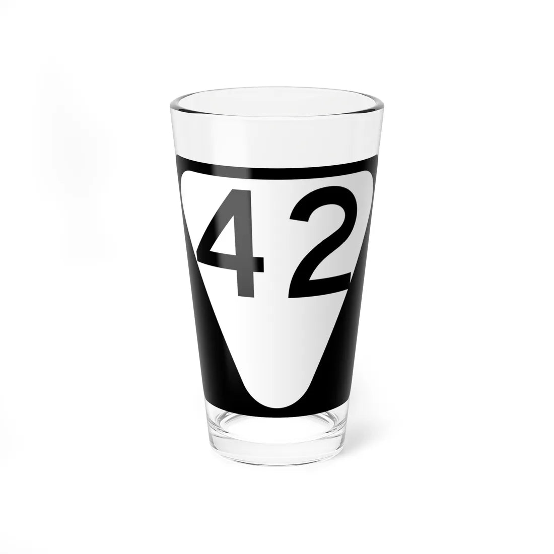 Secondary Tennessee 42 (Tennessee) (Road Sign) Pint Glass 16oz 16oz - Go Mug Yourself