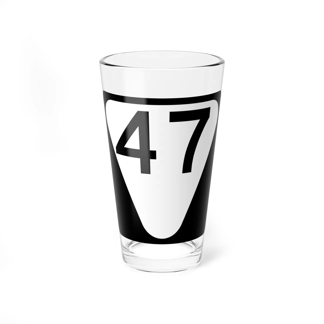 Secondary Tennessee 47 (Tennessee) (Road Sign) Pint Glass 16oz 16oz - Go Mug Yourself