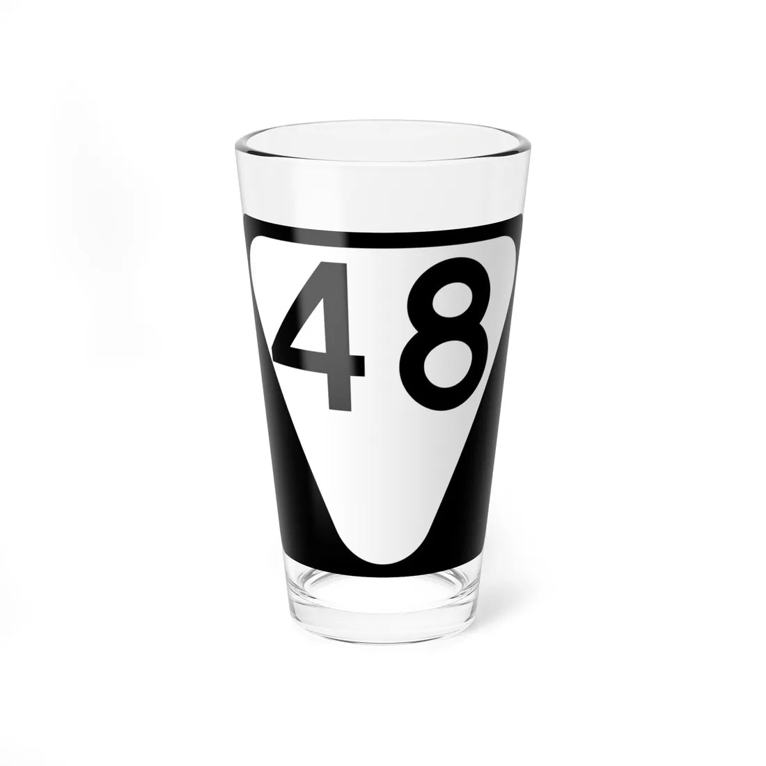 Secondary Tennessee 48 (Tennessee) (Road Sign) Pint Glass 16oz 16oz - Go Mug Yourself