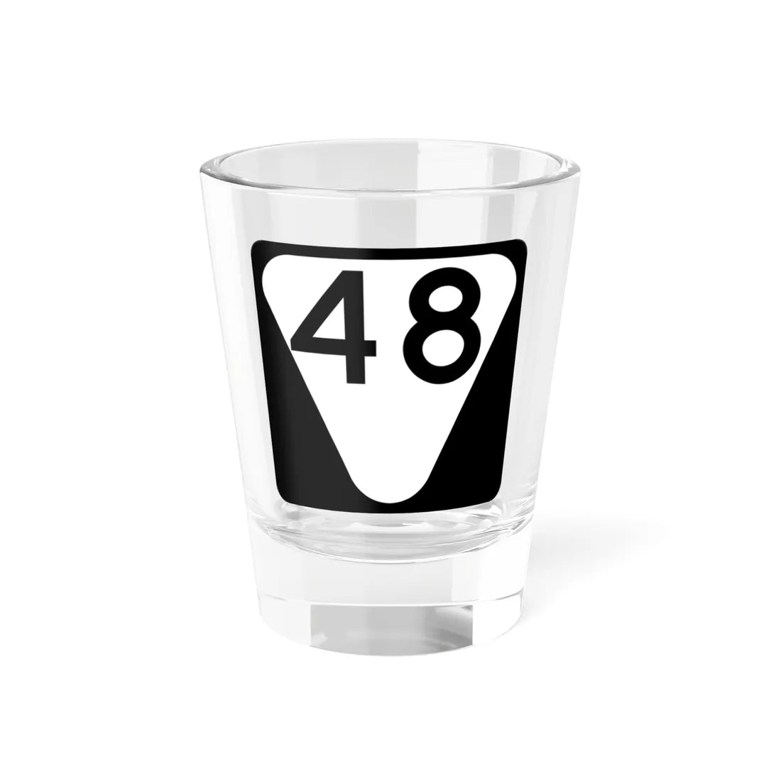 Secondary Tennessee 48 (Tennessee) (Road Sign) Shot Glass 1.5oz 1.5oz - Go Mug Yourself