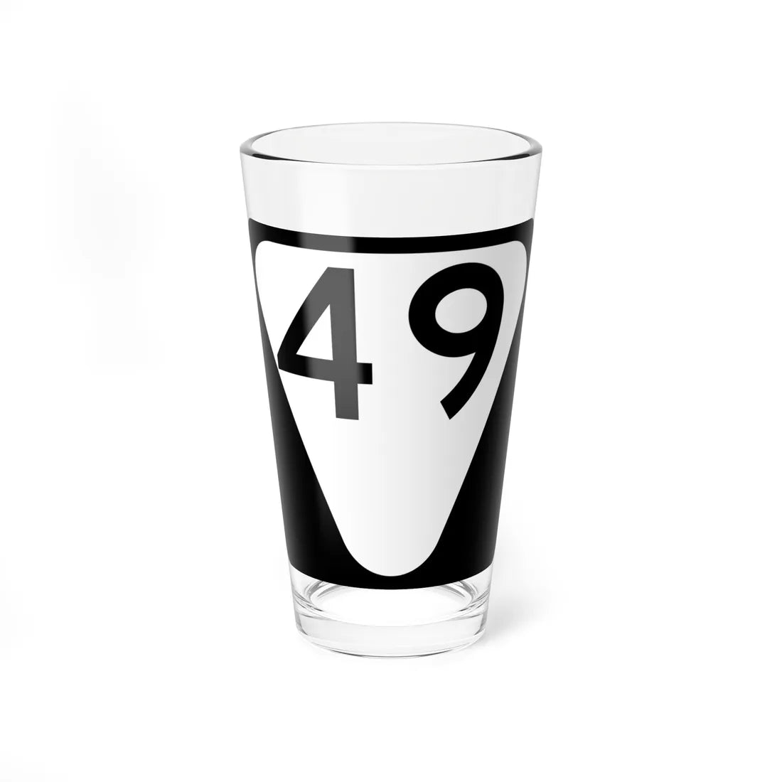Secondary Tennessee 49 (Tennessee) (Road Sign) Pint Glass 16oz 16oz - Go Mug Yourself