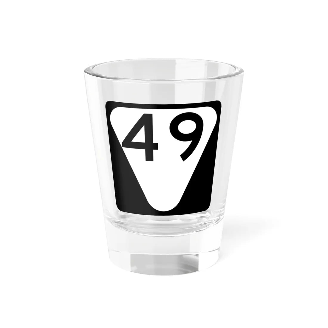 Secondary Tennessee 49 (Tennessee) (Road Sign) Shot Glass 1.5oz 1.5oz - Go Mug Yourself