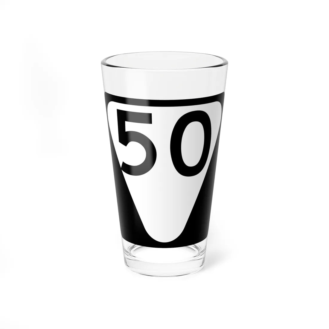 Secondary Tennessee 50 (Tennessee) (Road Sign) Pint Glass 16oz 16oz - Go Mug Yourself