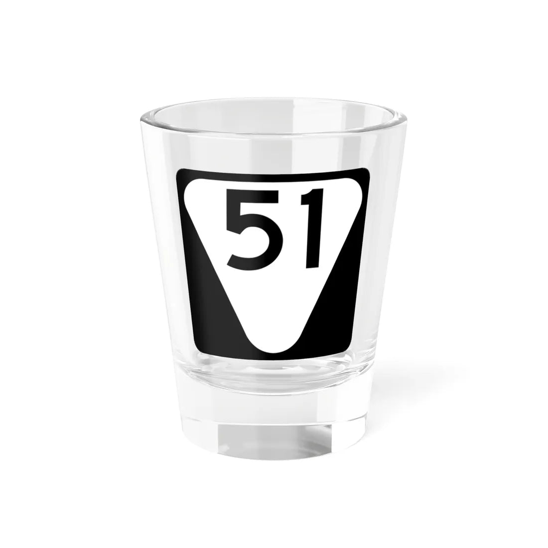 Secondary Tennessee 51 (Tennessee) (Road Sign) Shot Glass 1.5oz 1.5oz - Go Mug Yourself