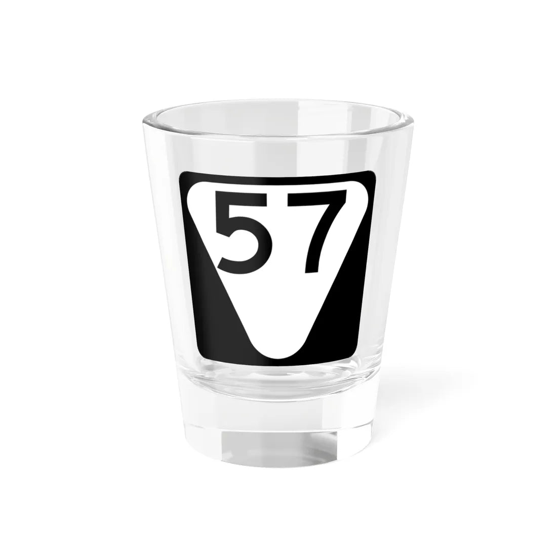 Secondary Tennessee 57 (Tennessee) (Road Sign) Shot Glass 1.5oz 1.5oz - Go Mug Yourself