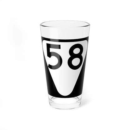 Secondary Tennessee 58 (Tennessee) (Road Sign) Pint Glass 16oz - Go Mug Yourself