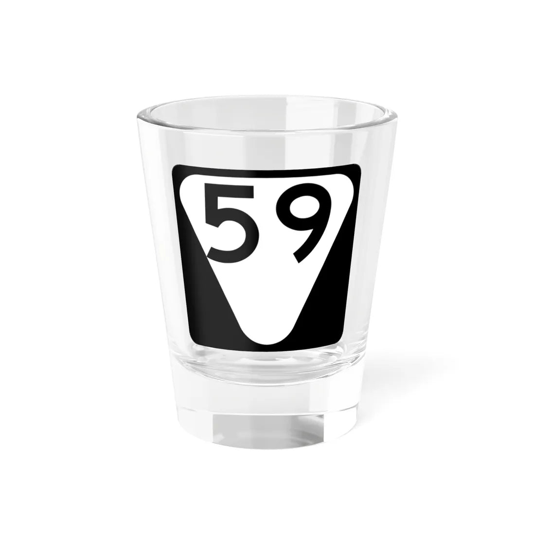Secondary Tennessee 59 (Tennessee) (Road Sign) Shot Glass 1.5oz 1.5oz - Go Mug Yourself