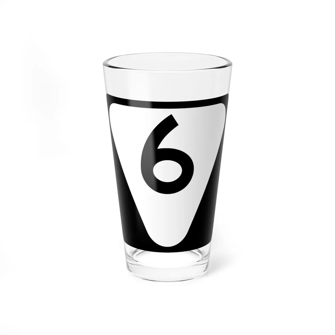 Secondary Tennessee 6 (Tennessee) (Road Sign) Pint Glass 16oz 16oz - Go Mug Yourself