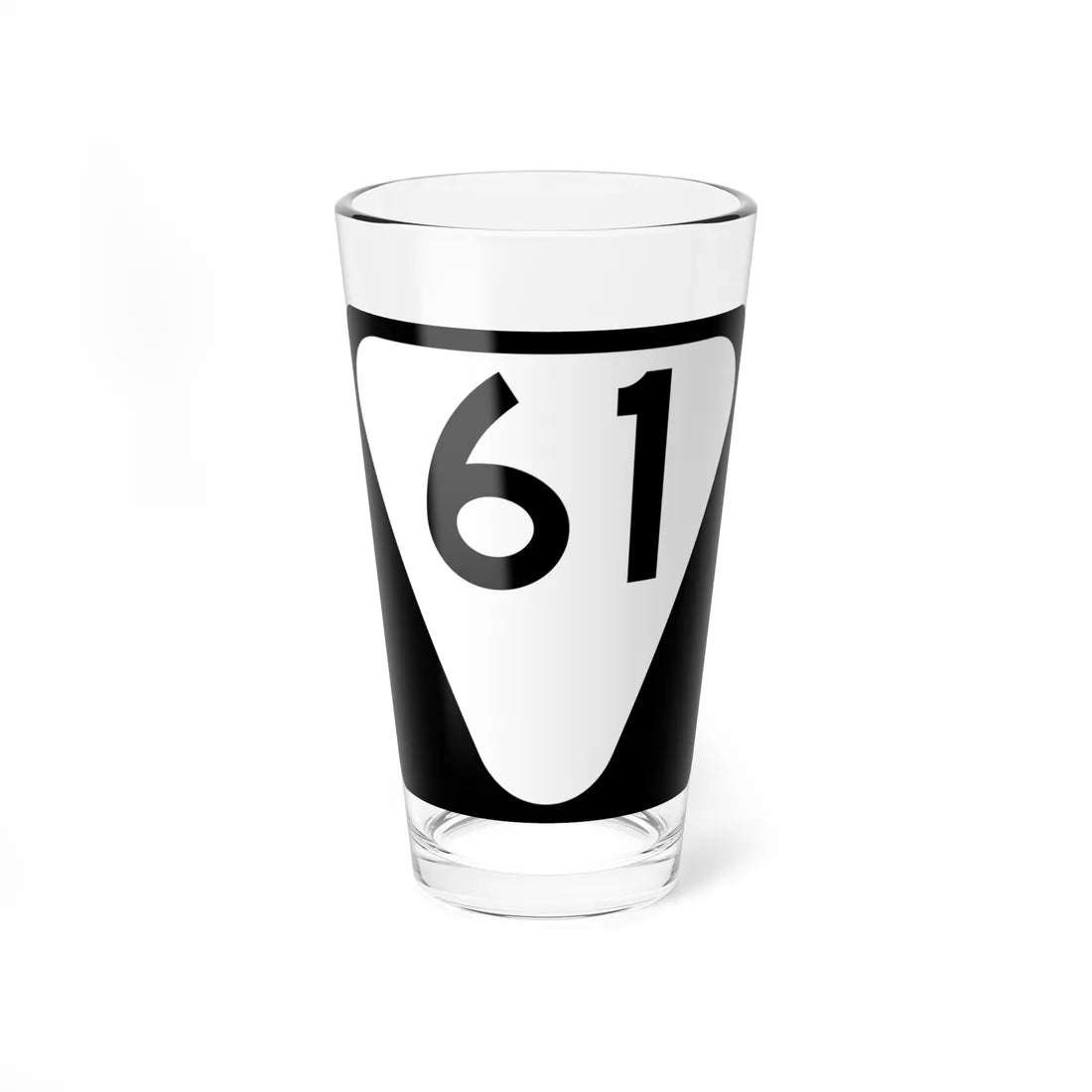 Secondary Tennessee 61 (Tennessee) (Road Sign) Pint Glass 16oz 16oz - Go Mug Yourself