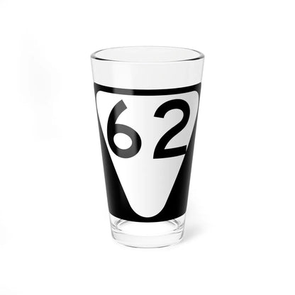 Secondary Tennessee 62 (Tennessee) (Road Sign) Pint Glass 16oz 16oz - Go Mug Yourself
