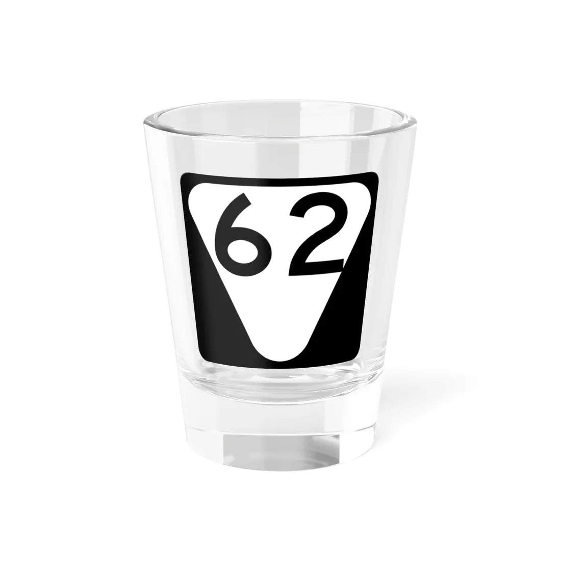 Secondary Tennessee 62 (Tennessee) (Road Sign) Shot Glass 1.5oz 1.5oz - Go Mug Yourself