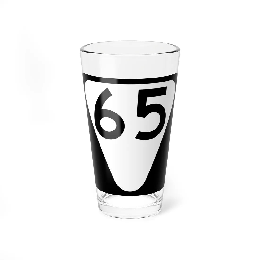 Secondary Tennessee 65 (Tennessee) (Road Sign) Pint Glass 16oz 16oz - Go Mug Yourself