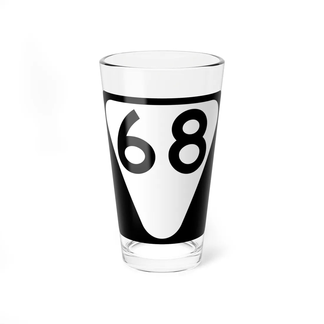 Secondary Tennessee 68 (Tennessee) (Road Sign) Pint Glass 16oz 16oz - Go Mug Yourself