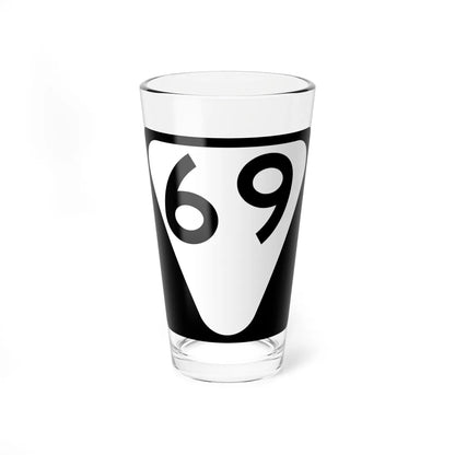 Secondary Tennessee 69 (Tennessee) (Road Sign) Pint Glass 16oz 16oz - Go Mug Yourself
