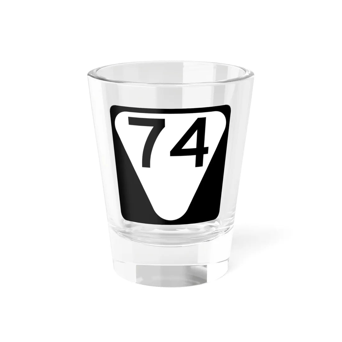 Secondary Tennessee 74 (Tennessee) (Road Sign) Shot Glass 1.5oz 1.5oz - Go Mug Yourself