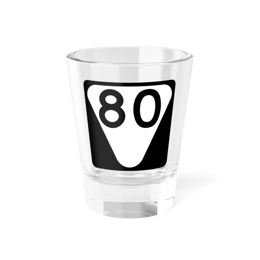 Secondary Tennessee 80 (Tennessee) (Road Sign) Shot Glass 1.5oz 1.5oz - Go Mug Yourself