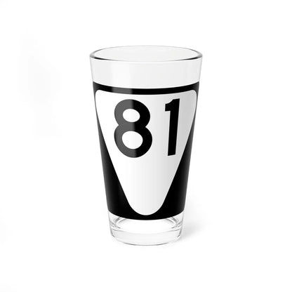 Secondary Tennessee 81 (Tennessee) (Road Sign) Pint Glass 16oz - Go Mug Yourself