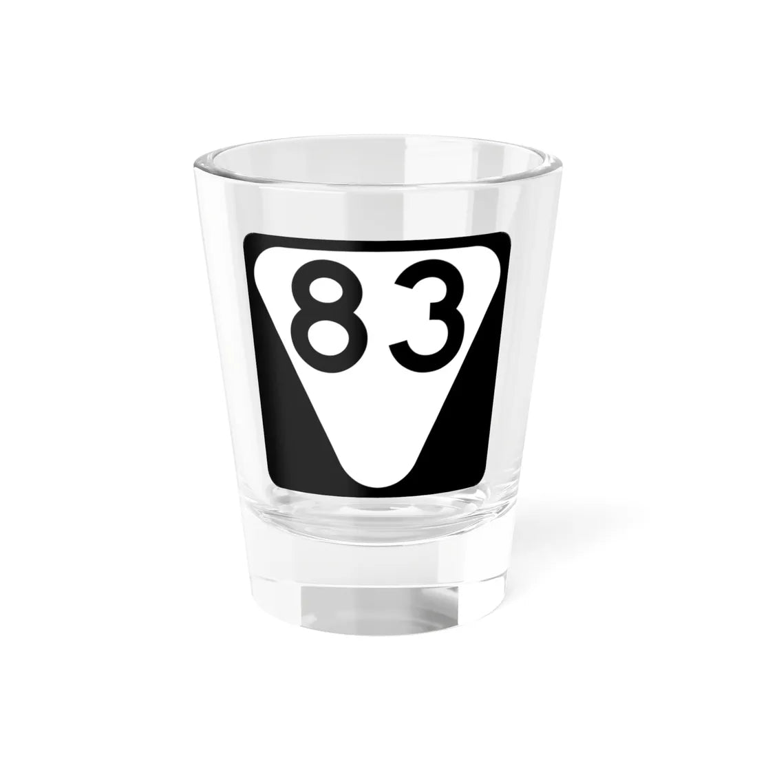 Secondary Tennessee 83 (Tennessee) (Road Sign) Shot Glass 1.5oz 1.5oz - Go Mug Yourself