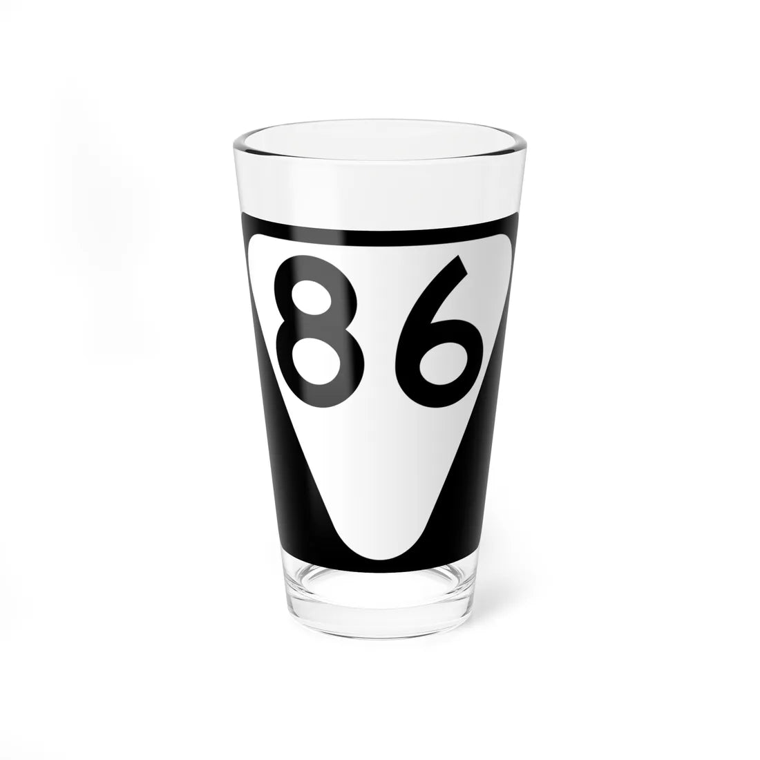 Secondary Tennessee 86 (Tennessee) (Road Sign) Pint Glass 16oz 16oz - Go Mug Yourself