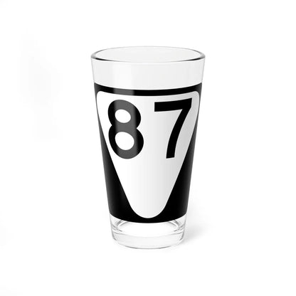 Secondary Tennessee 87 (Tennessee) (Road Sign) Pint Glass 16oz 16oz - Go Mug Yourself
