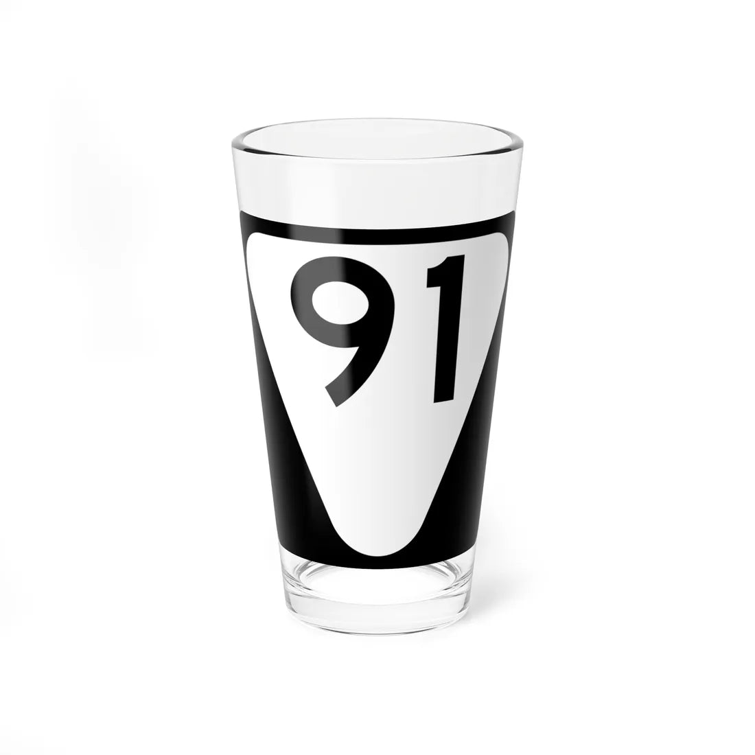 Secondary Tennessee 91 (Tennessee) (Road Sign) Pint Glass 16oz - Go Mug Yourself