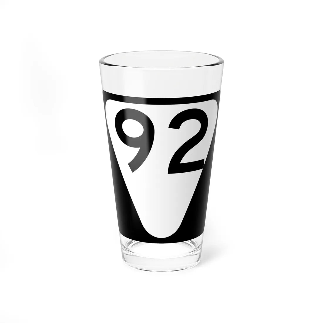 Secondary Tennessee 92 (Tennessee) (Road Sign) Pint Glass 16oz 16oz - Go Mug Yourself