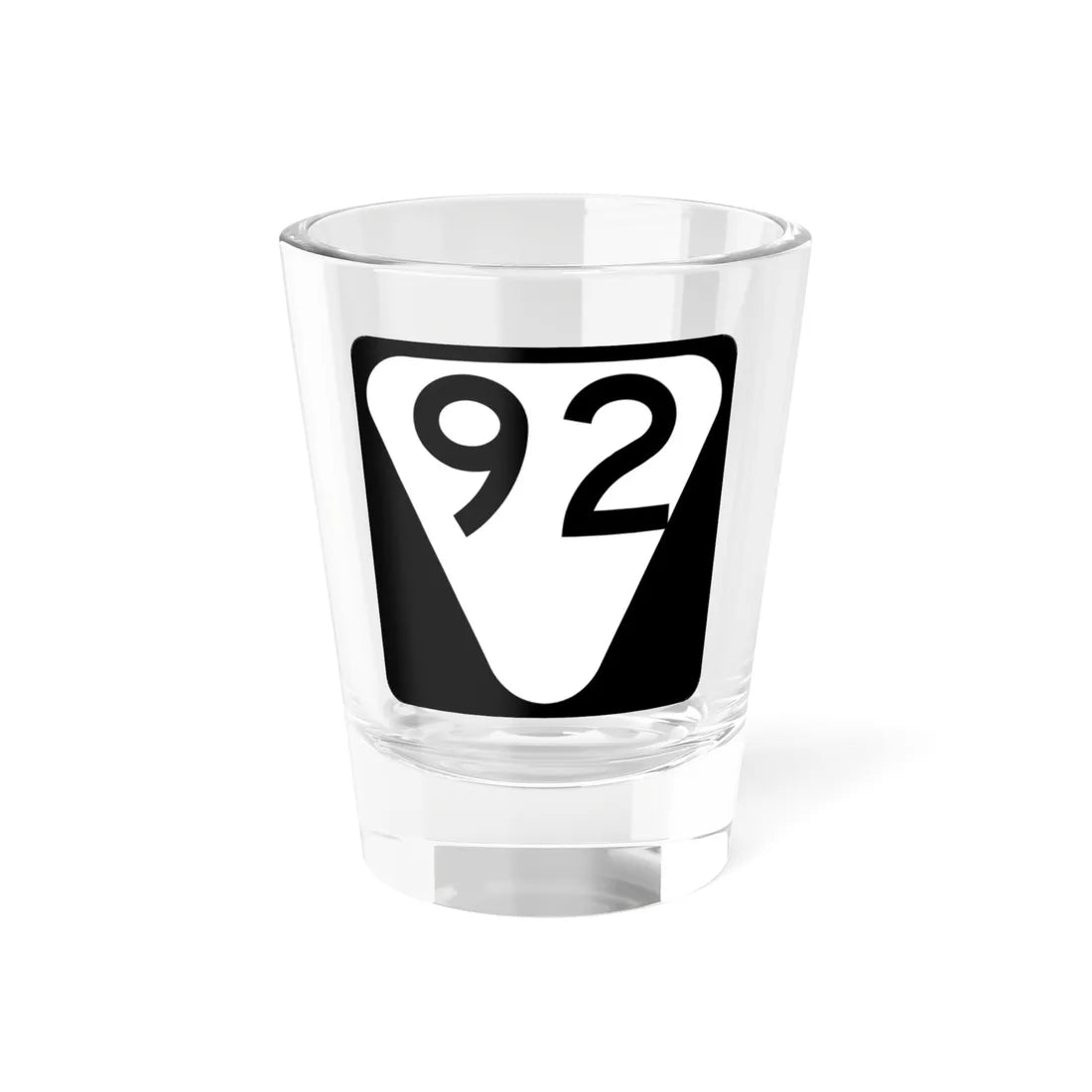 Secondary Tennessee 92 (Tennessee) (Road Sign) Shot Glass 1.5oz 1.5oz - Go Mug Yourself