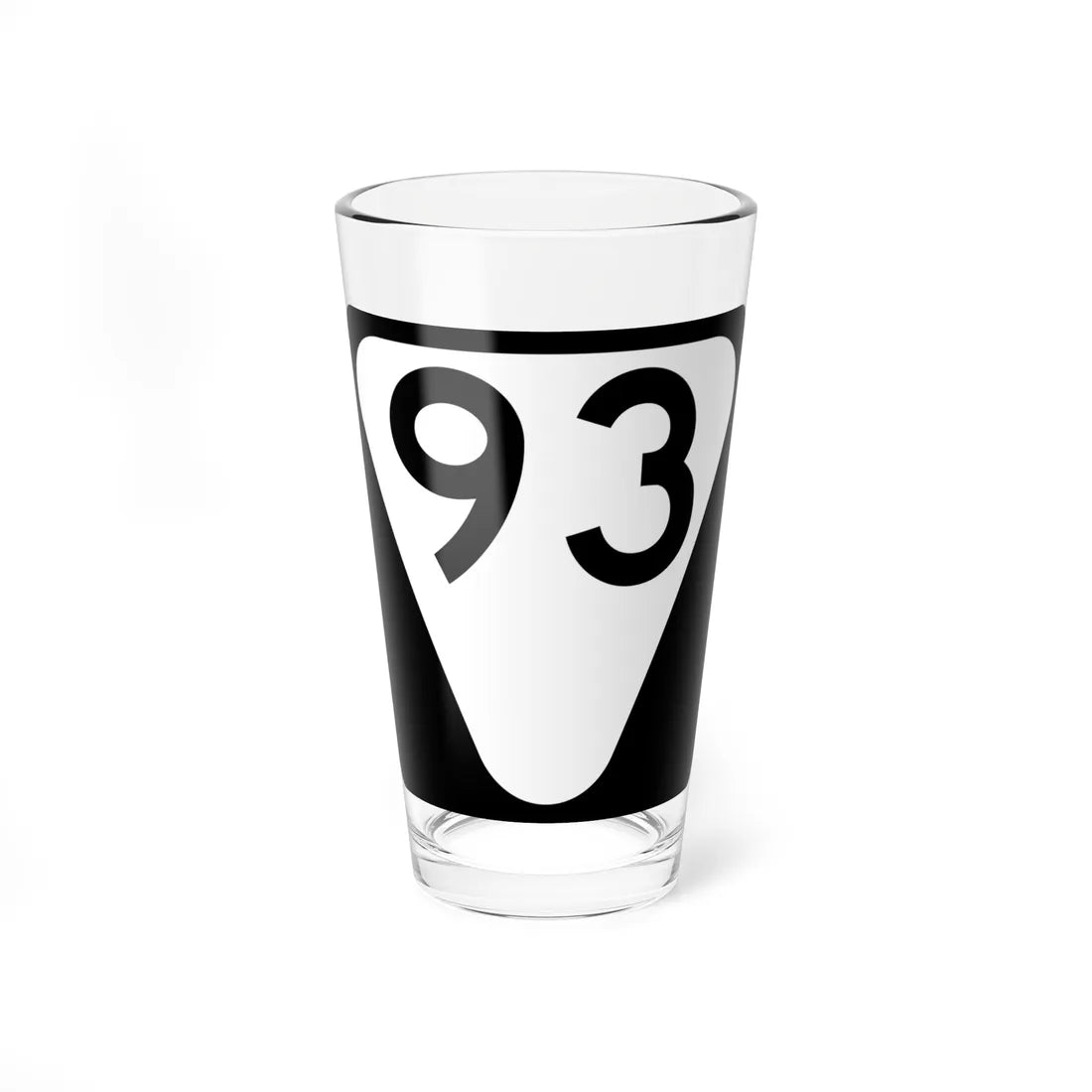 Secondary Tennessee 93 (Tennessee) (Road Sign) Pint Glass 16oz - Go Mug Yourself