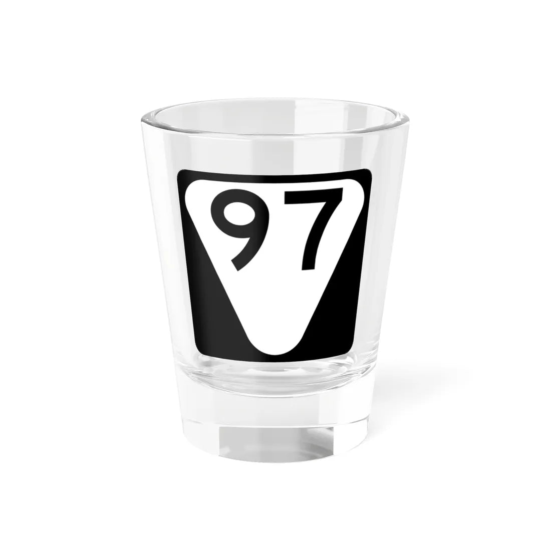 Secondary Tennessee 97 (Tennessee) (Road Sign) Shot Glass 1.5oz 1.5oz - Go Mug Yourself