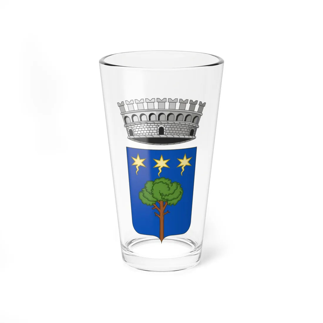 Secondigliano-Stemma (Italy) (Coat of Arms) Pint Glass 16oz 16oz - Go Mug Yourself