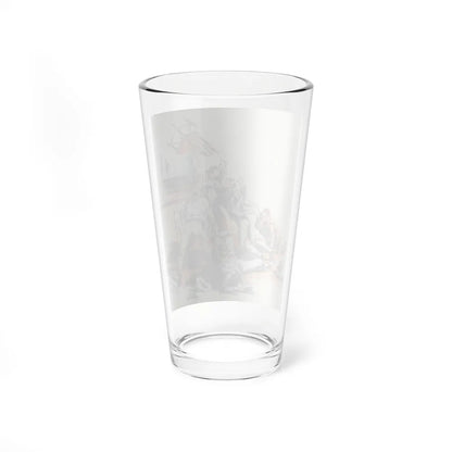 Secret Agent X-9 Comic Strip Promotional Illustration (King Features Syndicate, c. 1933) (Magazine Illustration) Pint Glass 16oz - Go Mug Yourself