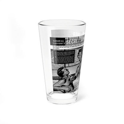 Secret Army Of Naked, Man's Daring, November 1962 (Magazine Illustration) Pint Glass 16oz-Go Mug Yourself