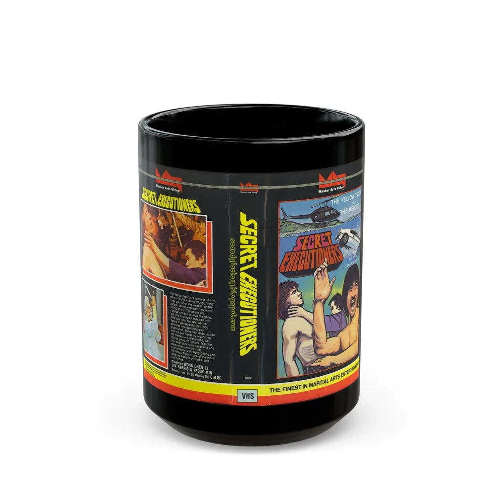 SECRET EXECUTIONERS (VHS COVER) - Black Coffee Mug-15oz-Go Mug Yourself