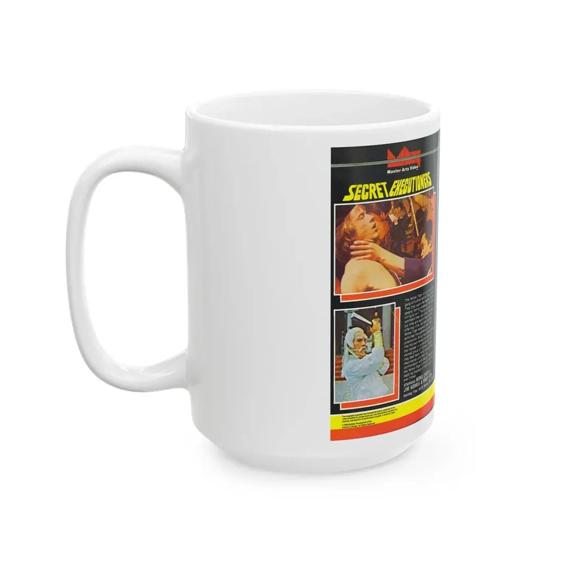 SECRET EXECUTIONERS (VHS COVER) - White Coffee Mug - Go Mug Yourself