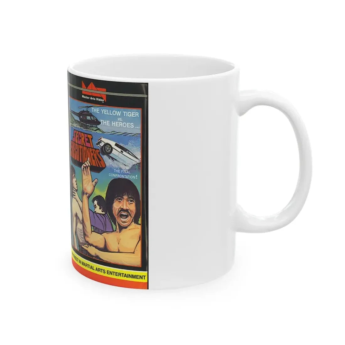 SECRET EXECUTIONERS (VHS COVER) - White Coffee Mug - Go Mug Yourself