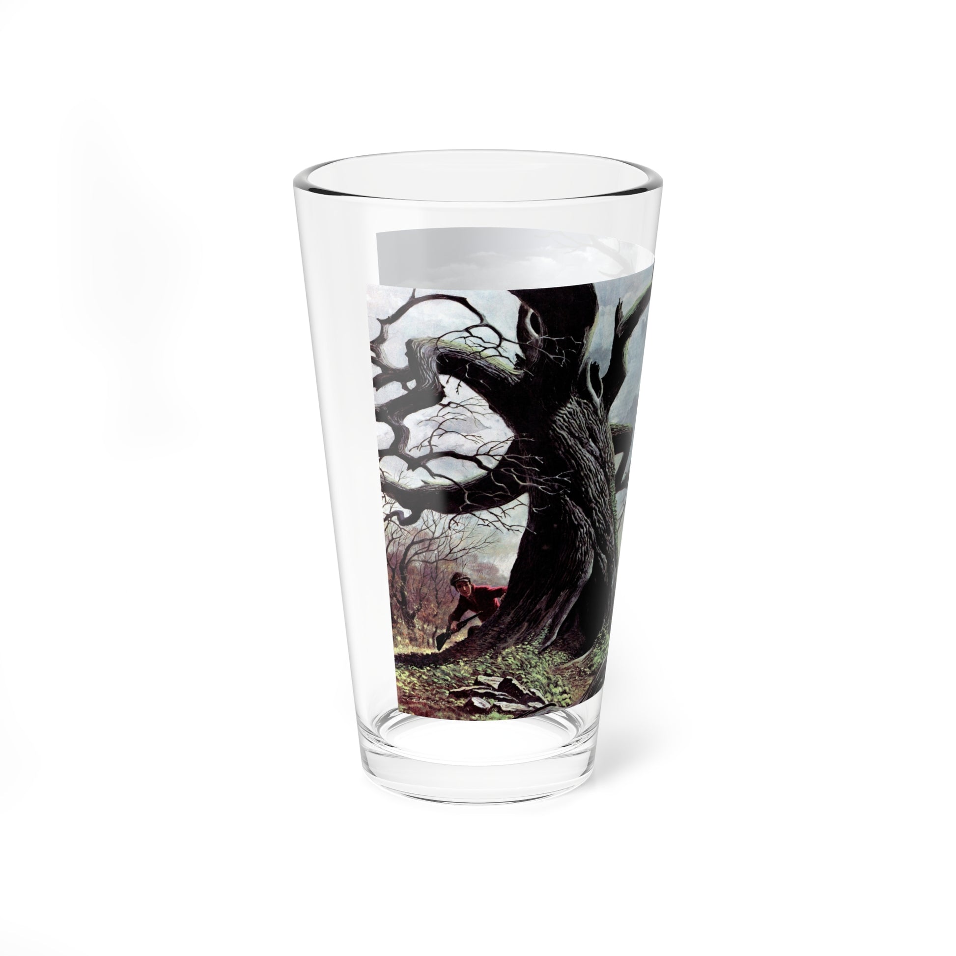 Secret of Coon Castle, Collier's, May 13, 1950 (Magazine Illustration) Pint Glass 16oz-Go Mug Yourself