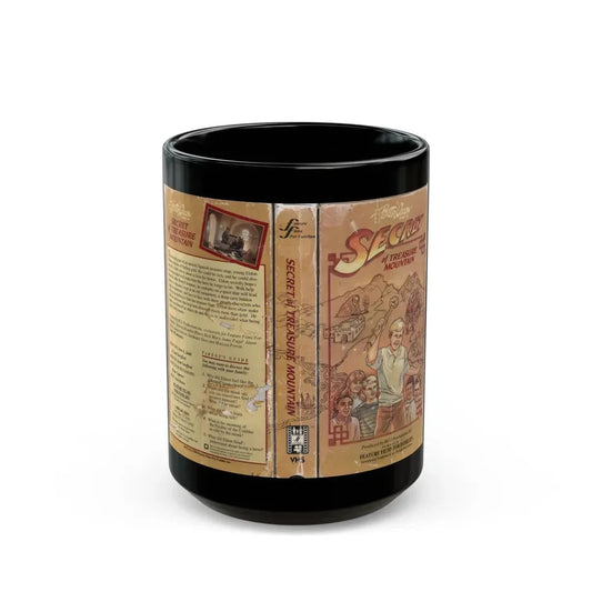 SECRET OF TREASURE MOUNTAIN (VHS COVER) - Black Coffee Mug 15oz - Go Mug Yourself