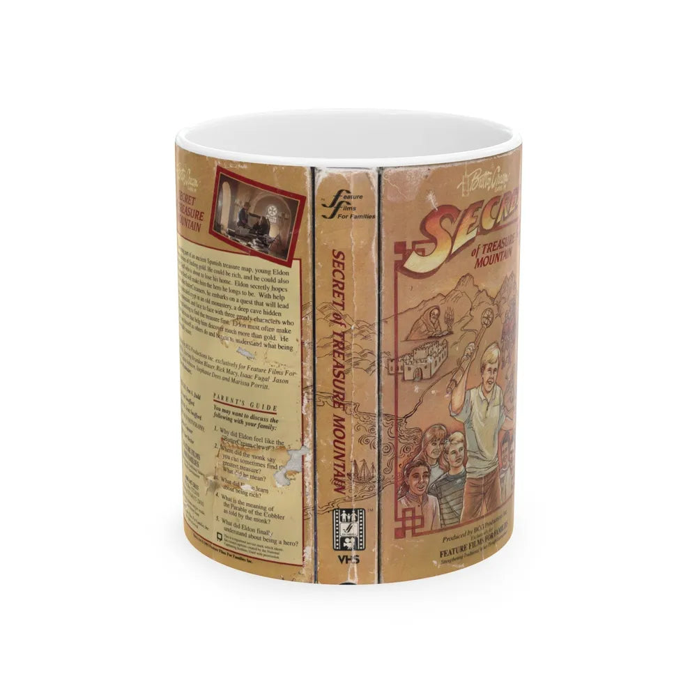 SECRET OF TREASURE MOUNTAIN (VHS COVER) - White Coffee Mug-11oz-Go Mug Yourself