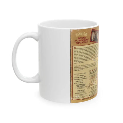 SECRET OF TREASURE MOUNTAIN (VHS COVER) - White Coffee Mug - Go Mug Yourself