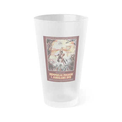 SECRETS OF THE PHANTOM CAVERNS (DANISH) 1983 Movie Poster - Frosted Pint Glass 16oz-16oz-Frosted-Go Mug Yourself