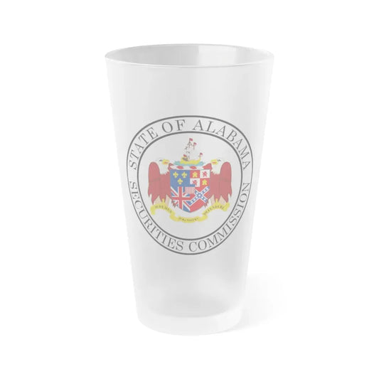 Securities Commission of Alabama - Frosted Pint Glass 16oz 16oz Frosted - Go Mug Yourself