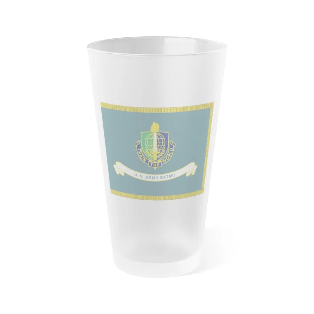 Security Asasistance Training Management Organization Flag (U.S. Army) Frosted Pint Glass 16oz-Go Mug Yourself